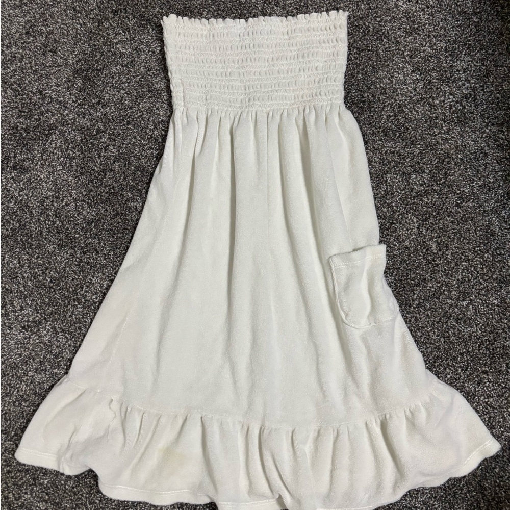 Juicy Couture off white Smocked Dress Y2K